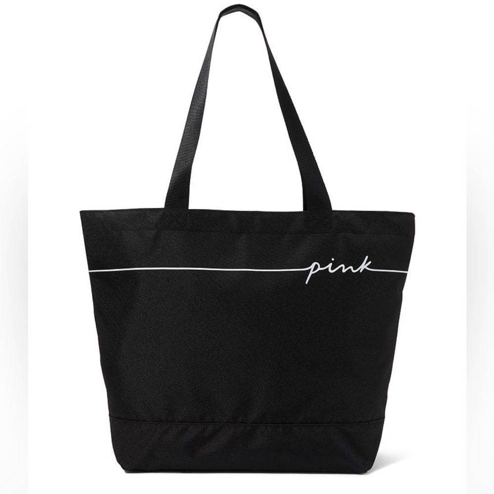 NWT VS PINK Black Tote Bag